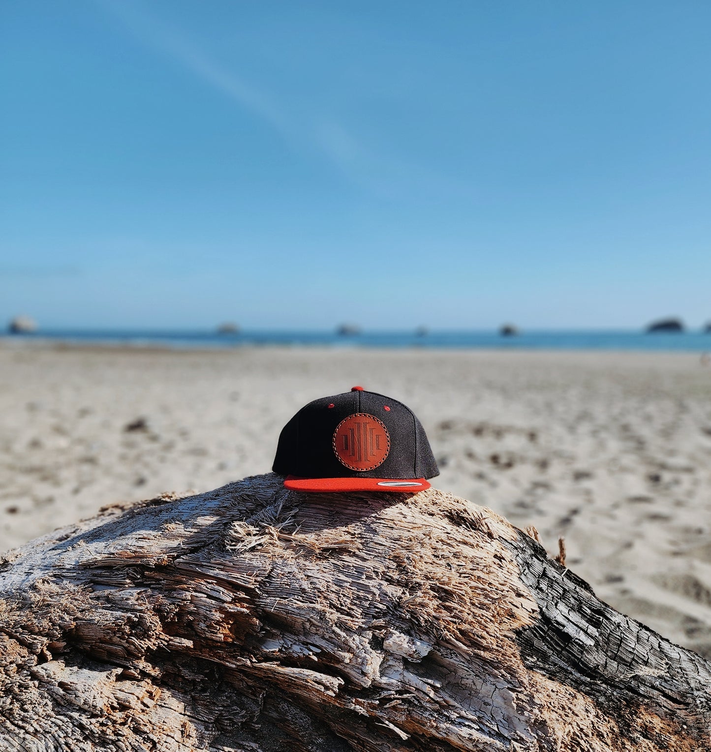 Leather SnapBack Hat- Double Frog Foot